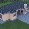 Modern 4 Bedroom House Plan - Image 6