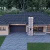 Modern 4 Bedroom House Plan